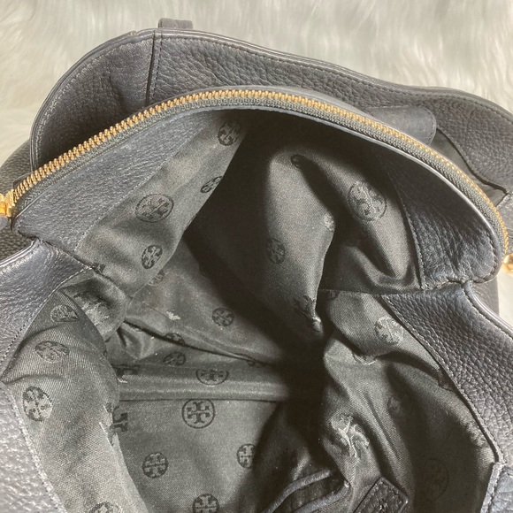 Tory Burch Black Leather Harper Tote Bag - Picture 10 of 11